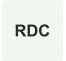 Plaque porte alu picto carré RDC