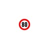 Panneau type routier nterdiction de dépasser 80 kmh