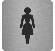 Pictogramme en alu en relief "Toilettes Femmes"