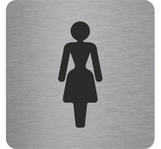 Pictogramme en alu en relief "Toilettes Femmes"