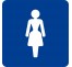Pictogramme en alu en relief "Toilettes Femmes"