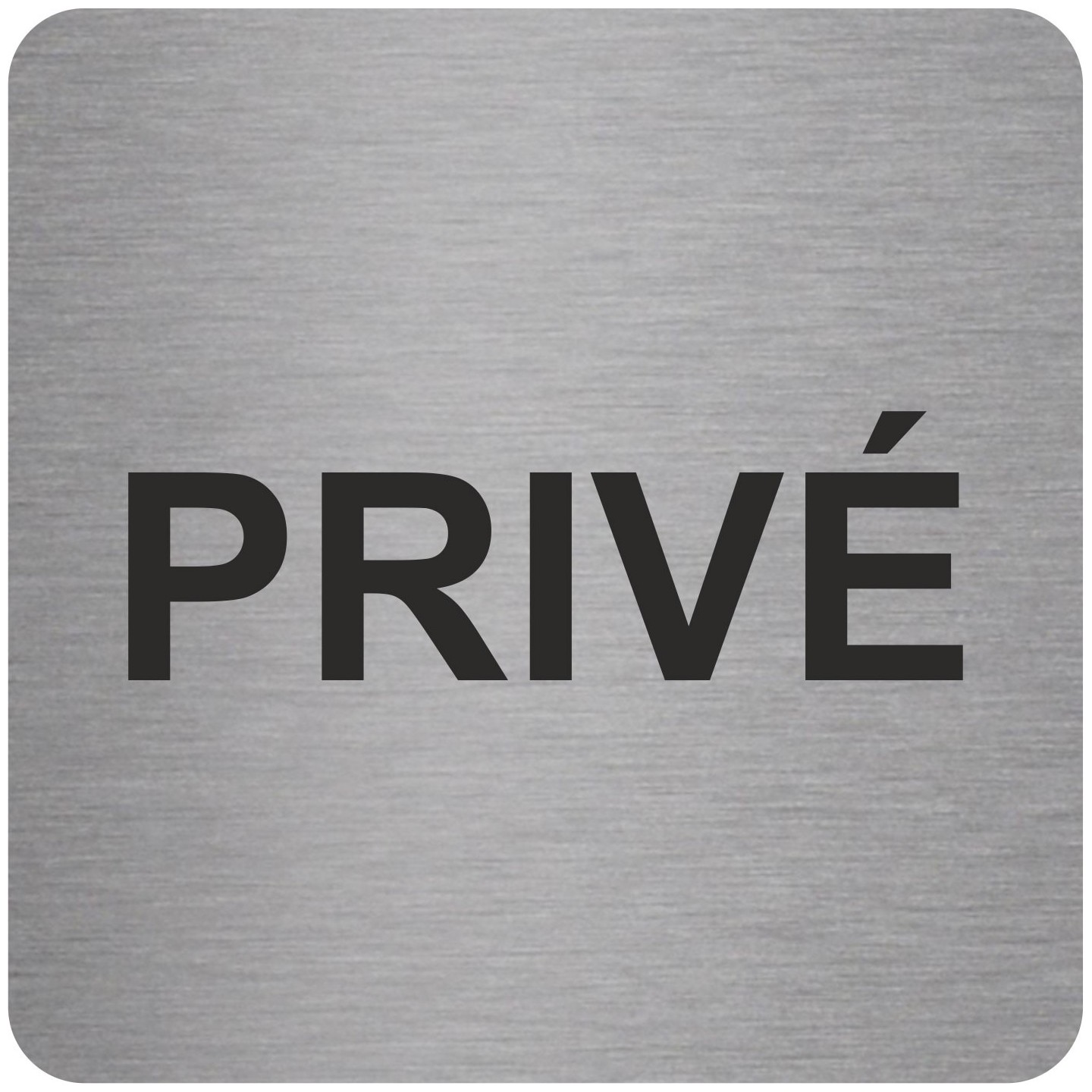 Pictogramme en alu en relief "Privé"