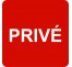 Pictogramme en alu en relief "Privé"