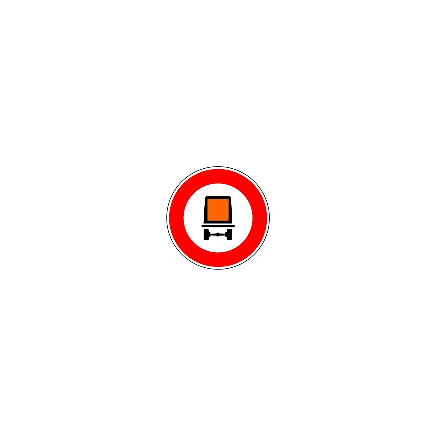  Interdit véhicule transportant marchandises dangereuses