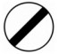 Kit ou panneau seul type routier "Fin de toutes les interdictions prédemment signalées" ref: B31