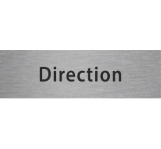 Plaque de porte rectangulaire "direction"