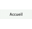 Plaque de porte rectangulaire "accueil" blanc