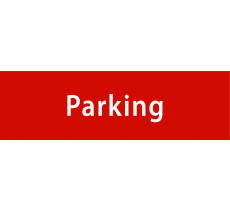 Plaque de porte en alu ou pvc gravé "parking", existe en plusieurs coloris
