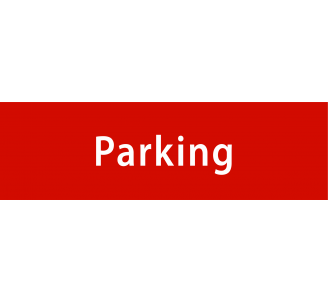 Plaque porte alu gravé parking