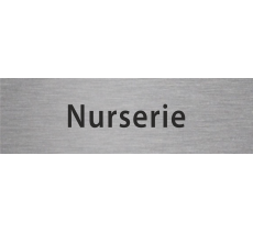 Plaque de porte rectangulaire "nurserie"