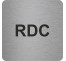Pictogramme en alu en relief "RDC"