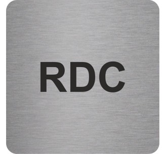 Pictogramme en alu en relief "RDC"