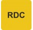 Pictogramme en alu en relief "RDC"