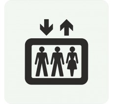 Pictogramme en relief "Ascenseur"