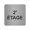 Pictogramme en alu en relief "2e ETAGE"