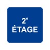 Pictogramme en alu en relief "2e ETAGE"