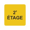 Pictogramme en alu en relief "2e ETAGE"
