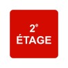 Pictogramme en alu en relief "2e ETAGE"