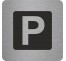 Pictogramme en alu en relief "Parking"