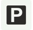 Pictogramme en alu en relief "Parking"