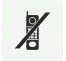 Pictogramme en alu en relief "Téléphones interdits"