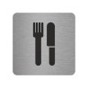 Pictogramme en alu en relief  "Restaurant"