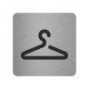 Pictogramme en alu en relief  "Vestiaires"
