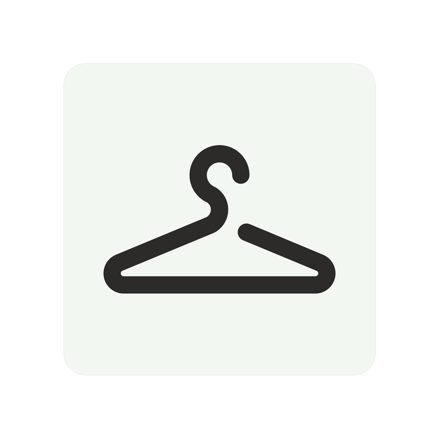 Pictogramme en alu en relief  "Vestiaires"