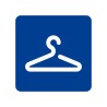 Pictogramme en alu en relief  "Vestiaires"