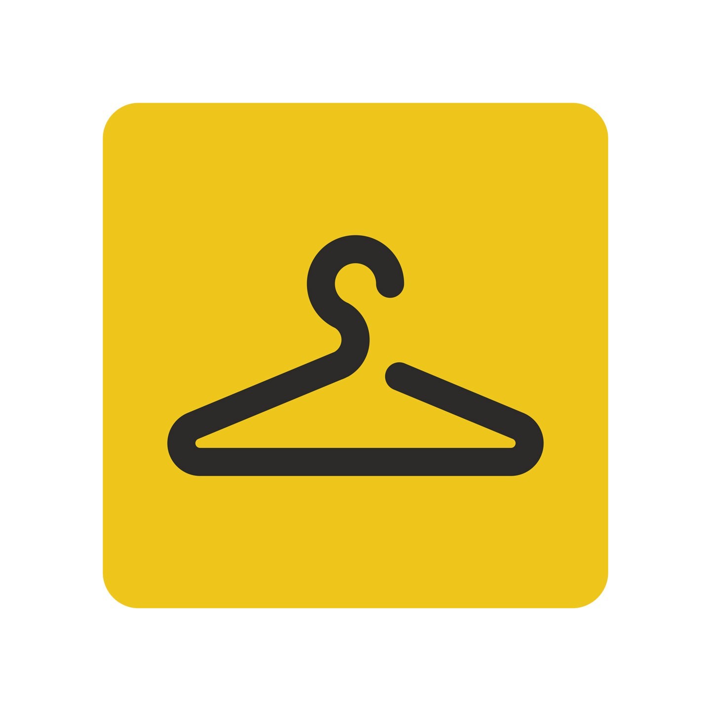 Pictogramme en alu en relief  "Vestiaires"