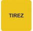 Pictogramme en alu en relief "Tirez"