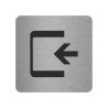 Pictogramme en alu en relief  "Entrée"