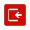 Pictogramme en alu en relief  "Entrée"