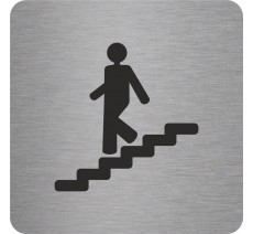 Pictogramme en relief "Escalier descendant"