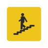 Pictogramme en alu en relief  "Escalier" descendant