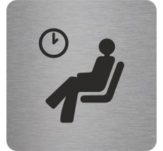 Pictogramme en relief "Salle d'attente"