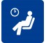 Pictogramme en alu en relief logo "Salle d'attente"