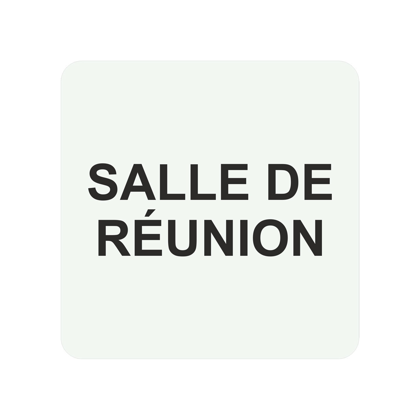Pictogramme en alu en relief  "Salle de réunions"