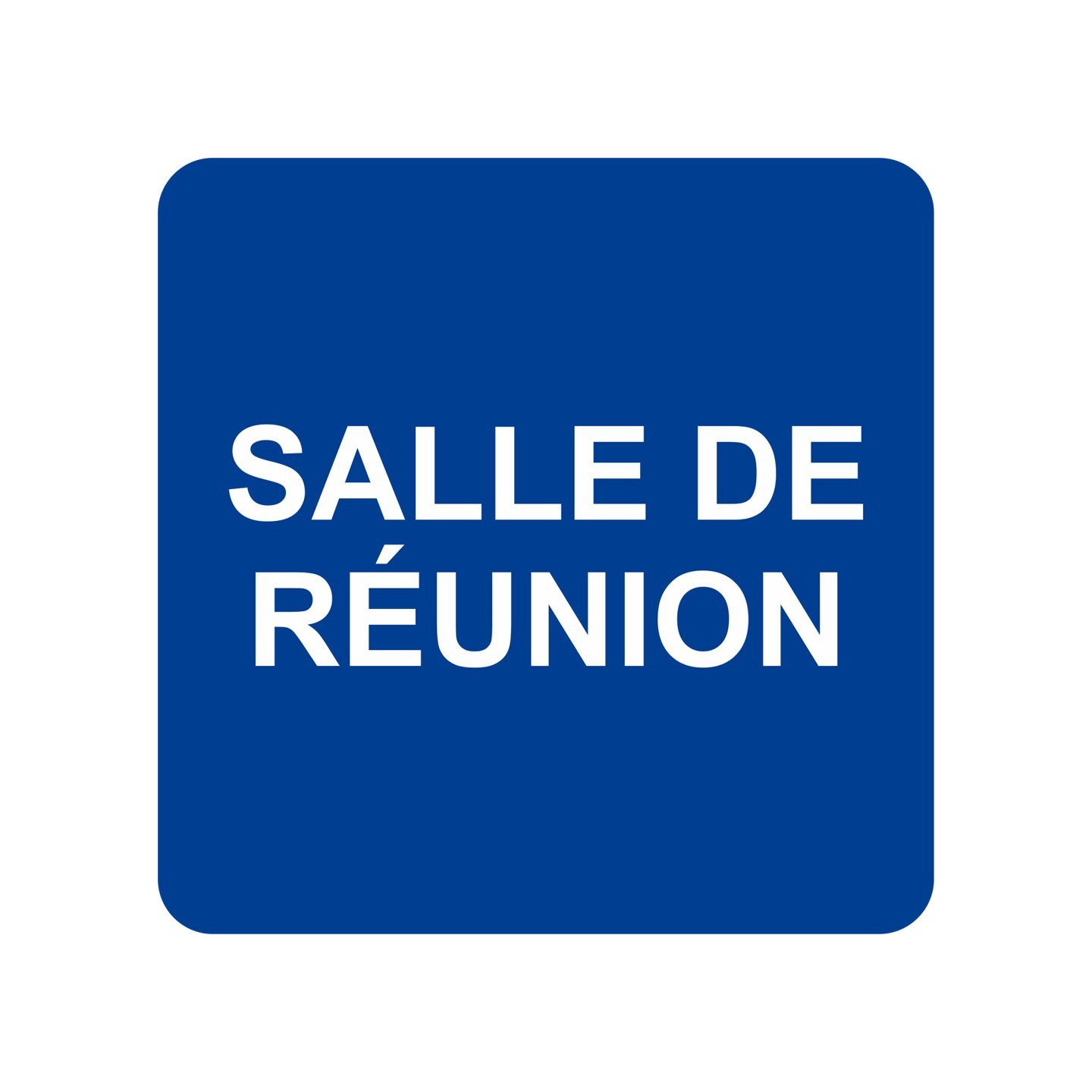 Pictogramme en alu en relief  "Salle de réunions"