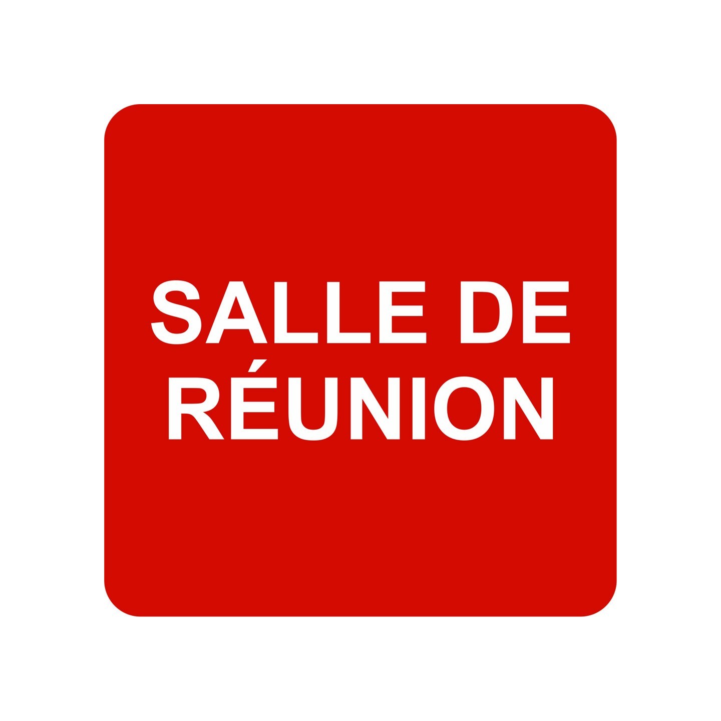 Pictogramme en alu en relief  "Salle de réunions"