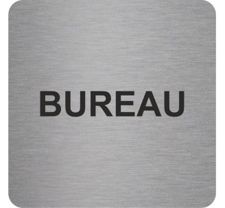 Pictogramme en alu en relief "Bureau"