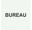 Pictogramme en alu en relief "Bureau"