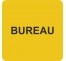 Pictogramme en alu en relief "Bureau"