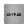Pictogramme en alu en relief  "Entrée"