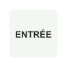 Pictogramme en alu en relief  "Entrée"