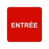 Pictogramme en alu en relief  "Entrée"