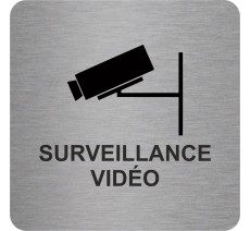 Pictogramme en relief "Surveillance vidéo"