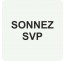 Pictogramme en alu en relief "Sonnez SVP"