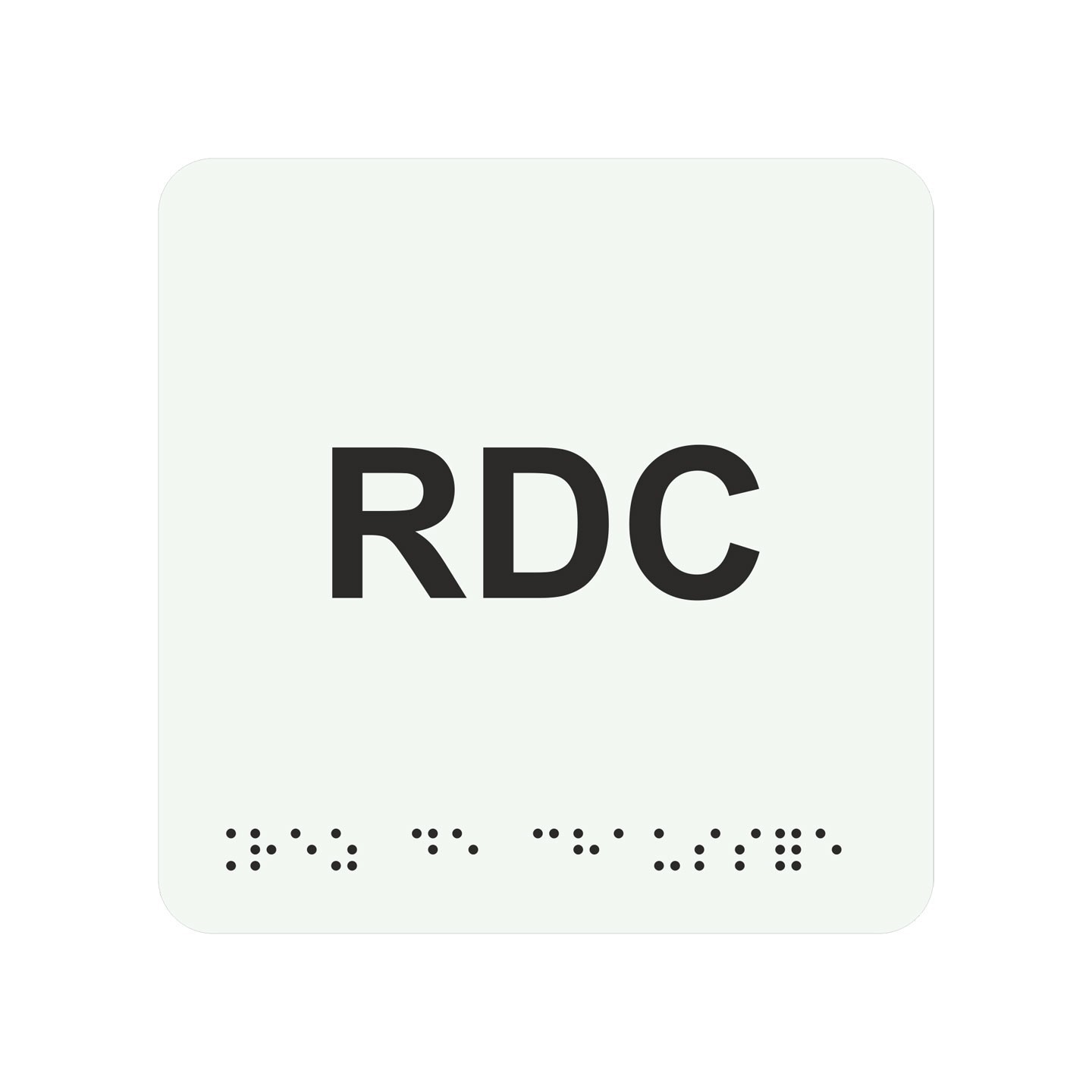 Picto braille RDV blanc