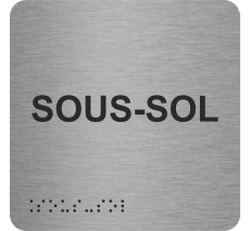 Picto braille sous-sol argent